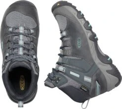 'Keen Outdoor' Women's Steens WP Leather Mid Hiker - Steel Grey / Ocean Wave 12 'Keen Outdoor' Women's Steens WP Leather Mid Hiker - Steel Grey / Ocean Wave -Dansko Shop 1022332 PLD large 1024x1024@2x