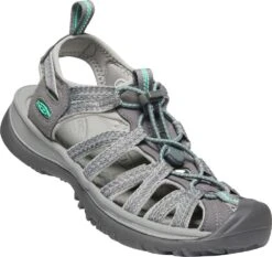 'Keen Outdoor' Women's Whisper Sandal - Medium Grey / Peacock Green -Dansko Shop 1022814 3Q large 1024x1024@2x