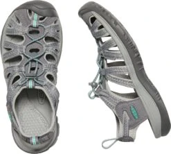 'Keen Outdoor' Women's Whisper Sandal - Medium Grey / Peacock Green -Dansko Shop 1022814 PLD large 1024x1024@2x