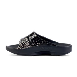 'OOFOS' Women's OOahh Slide Limited Edition - Black / Champagne Pop -Dansko Shop 1103BKCHMPGNE shot4 1024x1024@2x