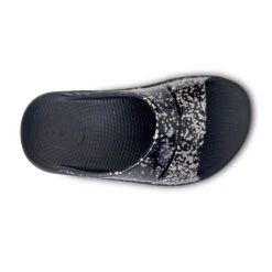 'OOFOS' Women's OOahh Slide Limited Edition - Black / Champagne Pop -Dansko Shop 1103BKCHMPGNE shot6 1024x1024@2x