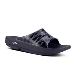 'OOFOS' Women's OOahh Slide Limited Edition - Black / Gray / Camo -Dansko Shop 1103BLKGRYCMO 1 1024x1024@2x