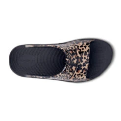 'OOFOS' Women's OOahh Slide Limited Edition - Black / Leopard -Dansko Shop 1103BLKLEOPRD 6 1024x1024@2x