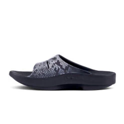 'OOFOS' Women's OOahh Slide Limited Edition - Black / Snake -Dansko Shop 1103SNAKE shot4 1024x1024@2x
