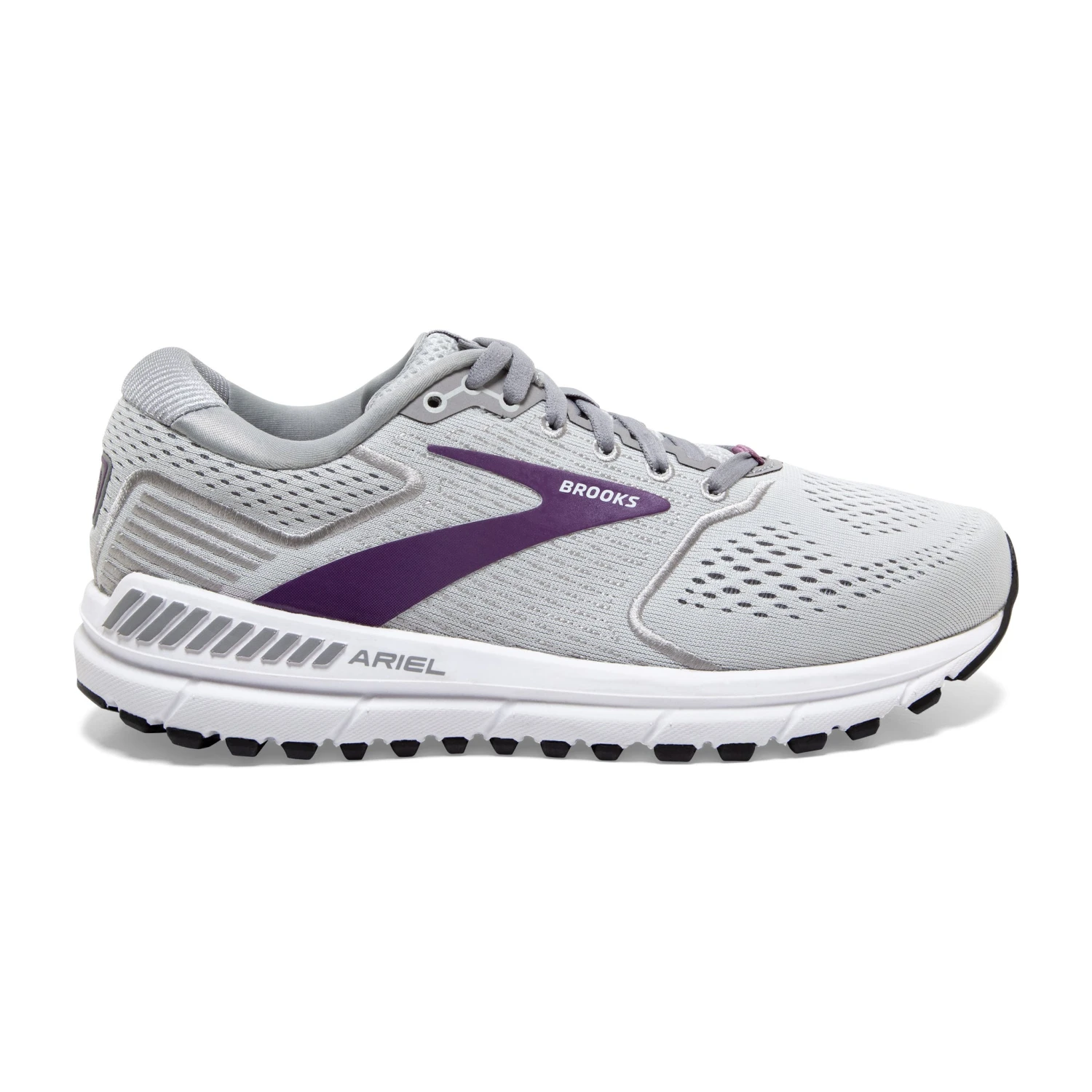 'Brooks' Women's Ariel 20 - Oyster / Alloy / Grape 3 'Brooks' Women's Ariel 20 - Oyster / Alloy / Grape
