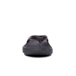 'OOFOS' Women's OOlala Thong - Black Patent -Dansko Shop 1400BLK 3 1024x1024@2x