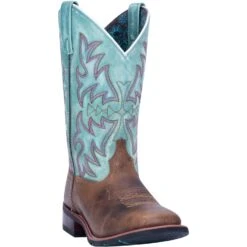 'Laredo' Women's 11" Anita Western Square Toe - Brown / Turquoise -Dansko Shop 5607 1 1024x1024@2x
