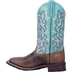 'Laredo' Women's 11" Anita Western Square Toe - Brown / Turquoise -Dansko Shop 5607 3 1024x1024@2x