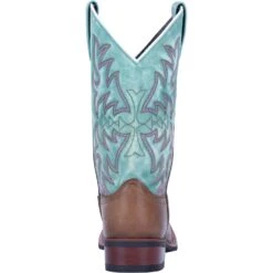 'Laredo' Women's 11" Anita Western Square Toe - Brown / Turquoise -Dansko Shop 5607 4 1024x1024@2x