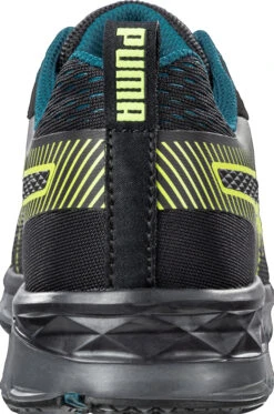 'Puma' Women's Fuse Knit Motion Protect EH Low Comp Toe - Black / Green -Dansko Shop 643935 FUSE KNIT BLACK WNS LOW back 1024x1024@2x