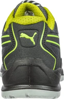 'Puma' Women's Fuse TC Low ESD Steel Toe - Black / Lime Green -Dansko Shop 644105 FUSE TC GREEN WNS LOW 205 back 1024x1024@2x