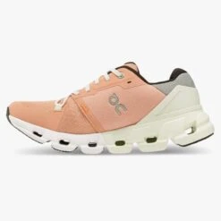 'On Running' Women's Cloudflyer 4 - Peach / Aloe -Dansko Shop 71.98669 cloudflyer 4 fw22 peach aloe w g4 1024x1024@2x