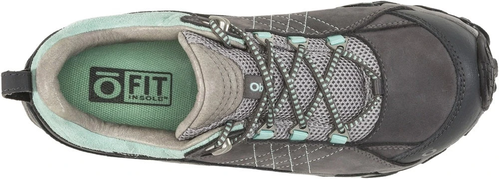 Oboz Footwear 'Oboz' Women's Sapphire Low WP Low Hiker - Charcoal / Beach Glass (Wide) 4 Oboz Footwear 'Oboz' Women's Sapphire Low WP Low Hiker - Charcoal / Beach Glass (Wide) - Image 2