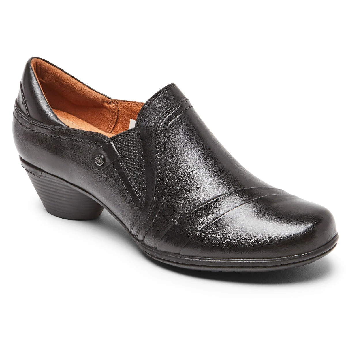 'Cobb Hill' Women's Laurel Slip On - Black Leather 7 'Cobb Hill' Women's Laurel Slip On - Black Leather - Image 5