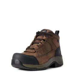 'Ariat' Women's Telluride WP Comp Toe - Brown 11 'Ariat' Women's Telluride WP Comp Toe - Brown -Dansko Shop F19 WMS WORK Couto 10029481 3 4 front 1024x1024@2x