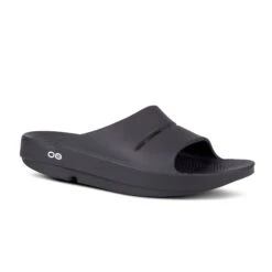 'OOFOS' Unisex OOahh Slide Sandal - Black -Dansko Shop Product Images1100BLK 1 1024x1024@2x