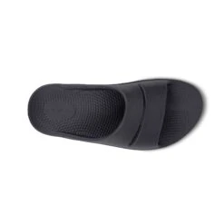 'OOFOS' Unisex OOahh Slide Sandal - Black -Dansko Shop Product Images1100BLK 6 1024x1024@2x