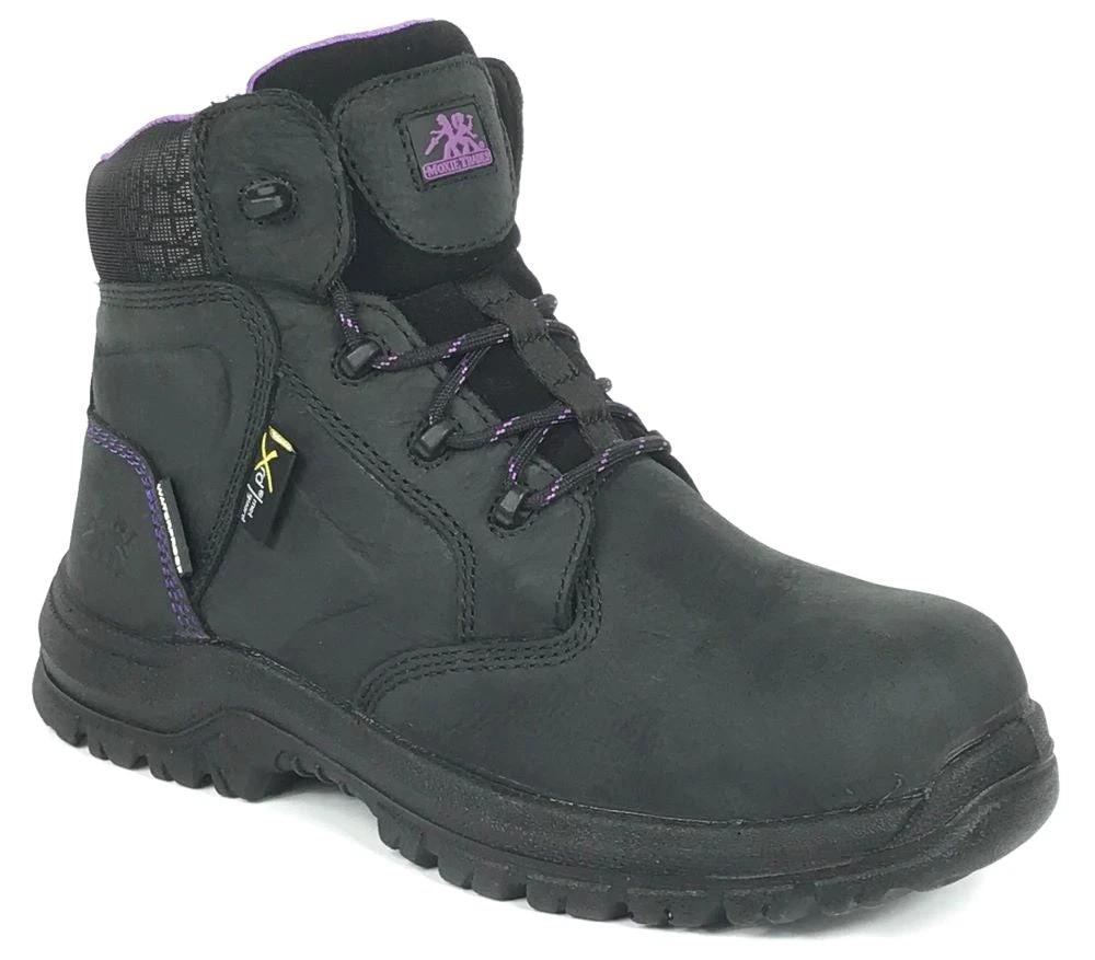 'Hoss Boots' Women's 6" Tina Int. MetGuard EH WP Comp Toe - Black 8 'Hoss Boots' Women's 6" Tina Int. MetGuard EH WP Comp Toe - Black - Image 6