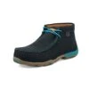 'Twisted X' Women's Chukka Driving Moc EH Comp Toe - Dark Teal / Turquoise