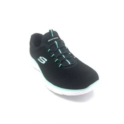 'Skechers' Women's Summits-Cool Classic - Black / Turquoise -Dansko Shop skecherssummits1 5695b439 f124 4e25 be73 278bc6b81bc7 1024x1024@2x