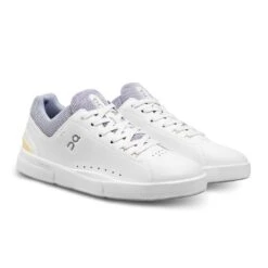 'On Running' Women's THE ROGER Advantage 1 Tennis Sneaker - White / Tempest -Dansko Shop womens on the roger advantage white tempest pair 1024x1024@2x